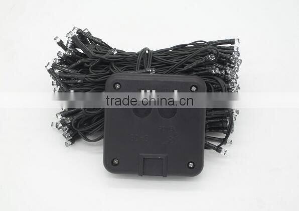 series string xmas decoration light with solar panel for supermarket 10meter 20meter 100meter
