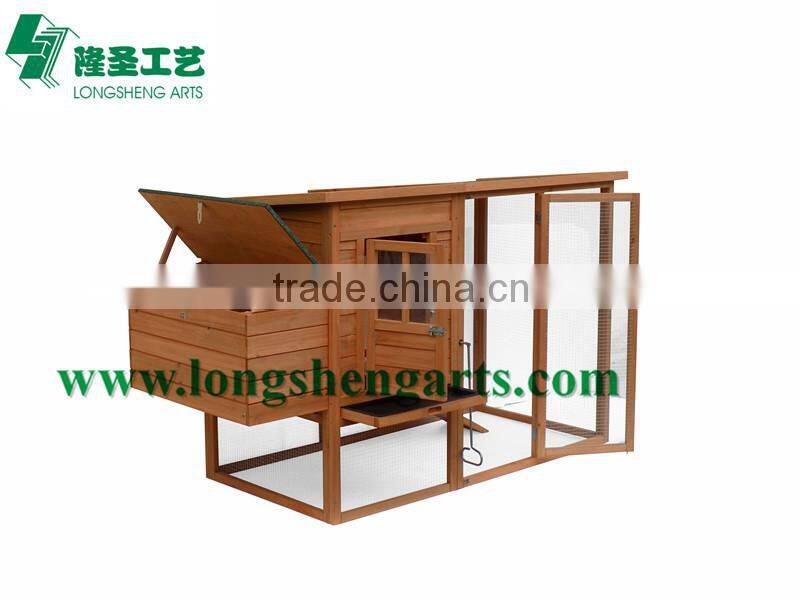 Wooden chicken coop