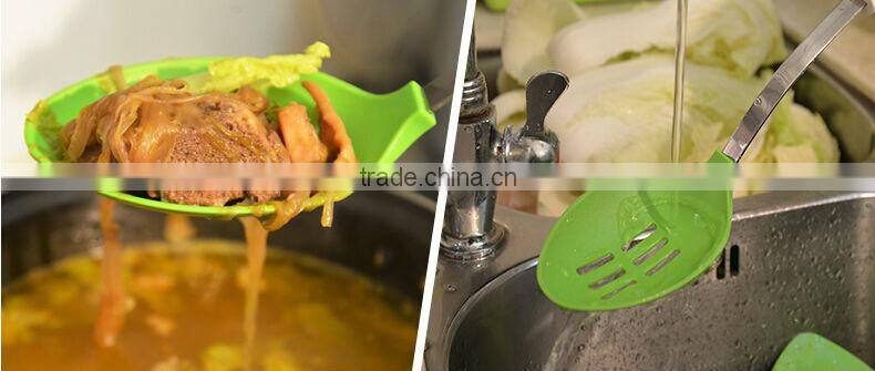 Colorful silicone kitchen utensil set