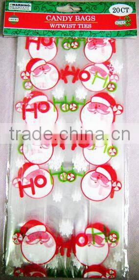 Cheap header card printing christmas candy bag