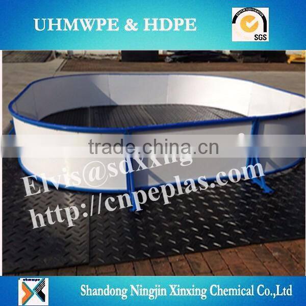 HDPE Skating Synthetic Ice Rink mobile hockey dasher board