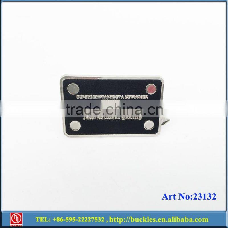 gold color zinc alloy bag labels for shoes (31994)