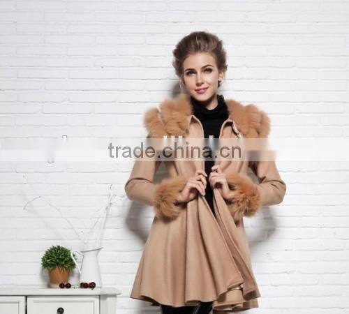 Italian Long Elegant Coat Europe Stylish Fur Coat