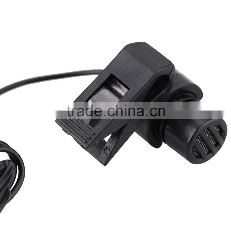 Mini Portable Clip-on Lapel Lavalier Hands-free 3.5mm External Screw Lock Jack Microphone Mic for Computer PC Laptop Loudspeaker