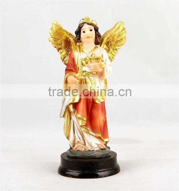 Promotional handmad religious angle figurine statue