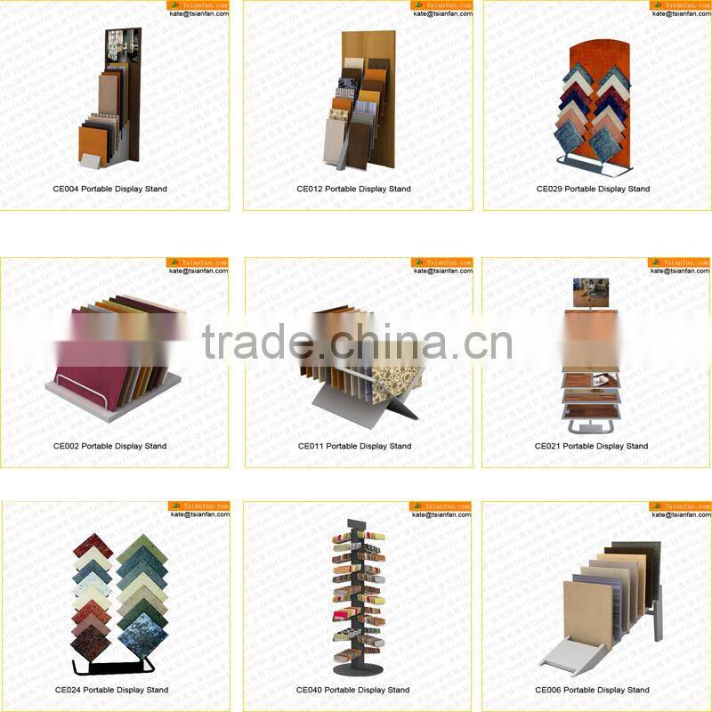 Multifunctional tile 4-tier floor display rack /ceramic tile exhibition stand