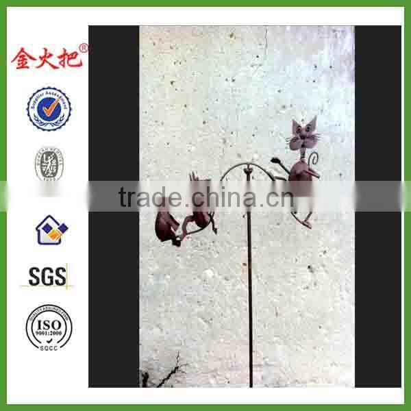 2015 Mobile cat / mouse deco wrought metal garden for sale
