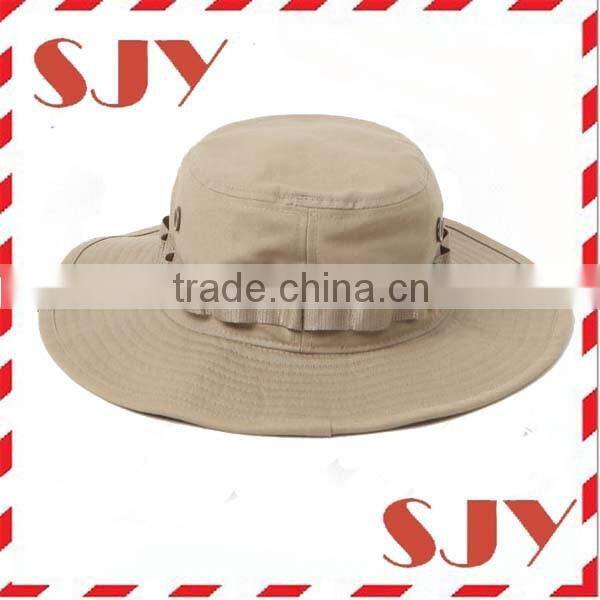 Custom made wide brim 100%cotton canvas bucket Hats