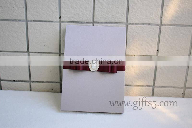 High end wedding invitation box wedding gift boxes in handmade