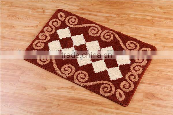 flower shaggy rugs bathroom waterproof mat