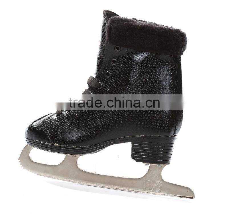China manufacturer Stainless-steel comfortable and cold resistance ice figure skates shoe ice hockey skates for woman