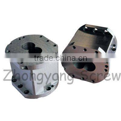 parallel screws and barrel/screw elements and segement barrel for masterbatch extruder