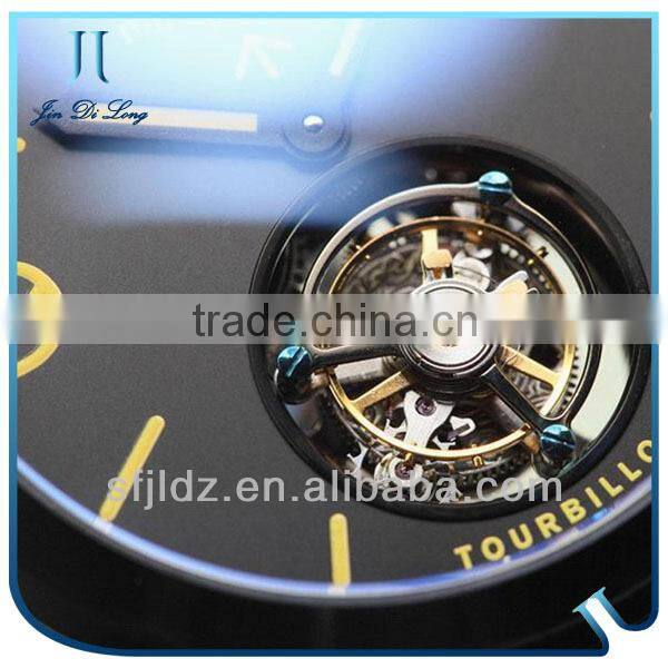 China online shopping vogue watch high quality leather automatic mechanical watch