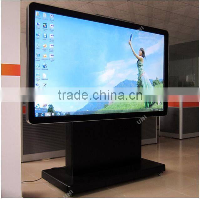 Smart internet big screen 55 inch HD floor standing touch screen white teaching board