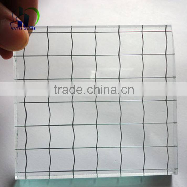 6mm wire glass clear wired glass Wire Laminated decorative Glass