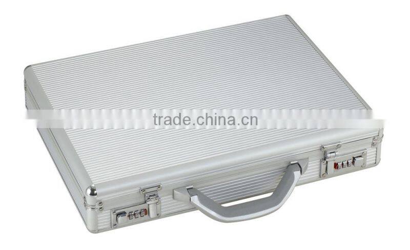 China highgrade silver aluminum briefcase XB-BF001
