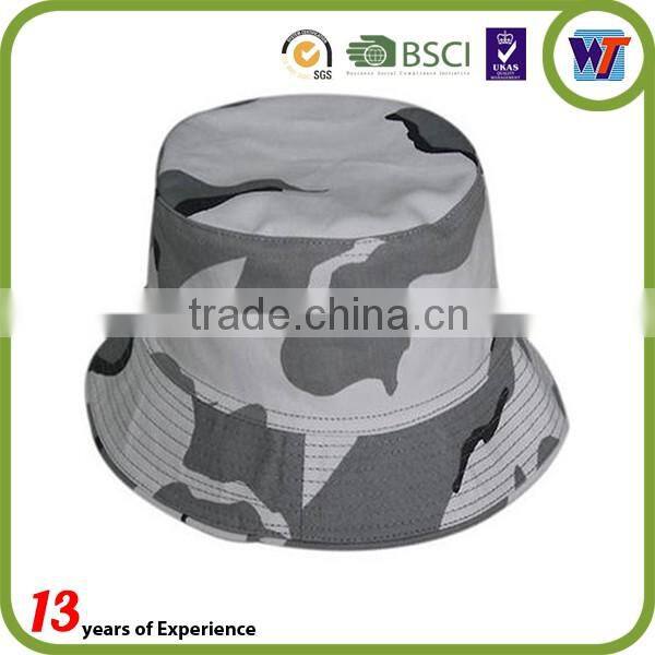 Cotton Military Bucket Caps Fishmen Camo Bucket Hats and Caps