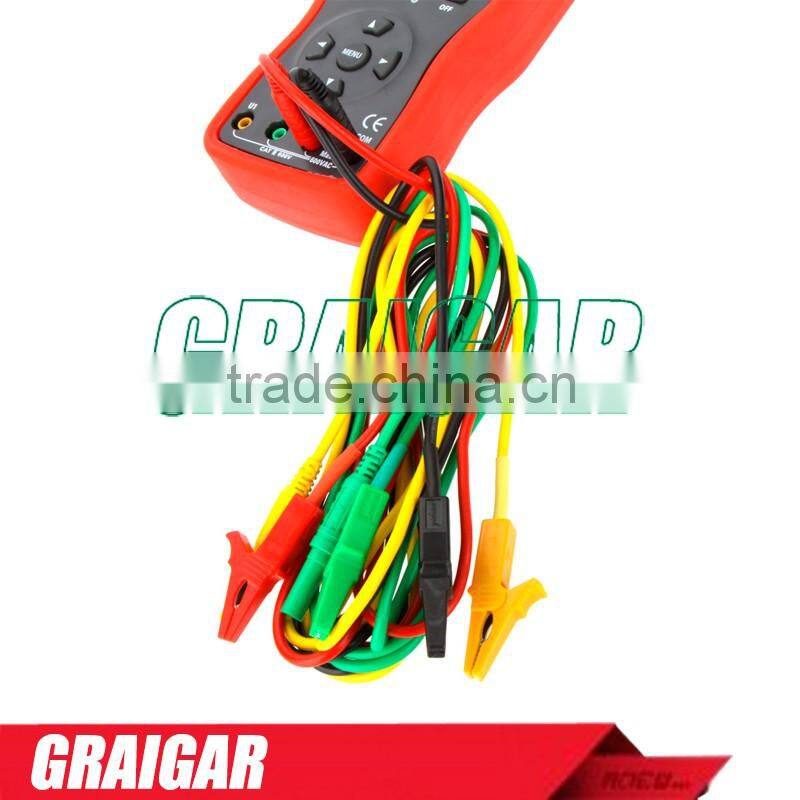 Uni-T Ut267b Auto 3 Three Clamp Digital Phase Meter Va Volt Ammeter Power Factor Tester Power Meter W Rs-232 & Lcd Backlight