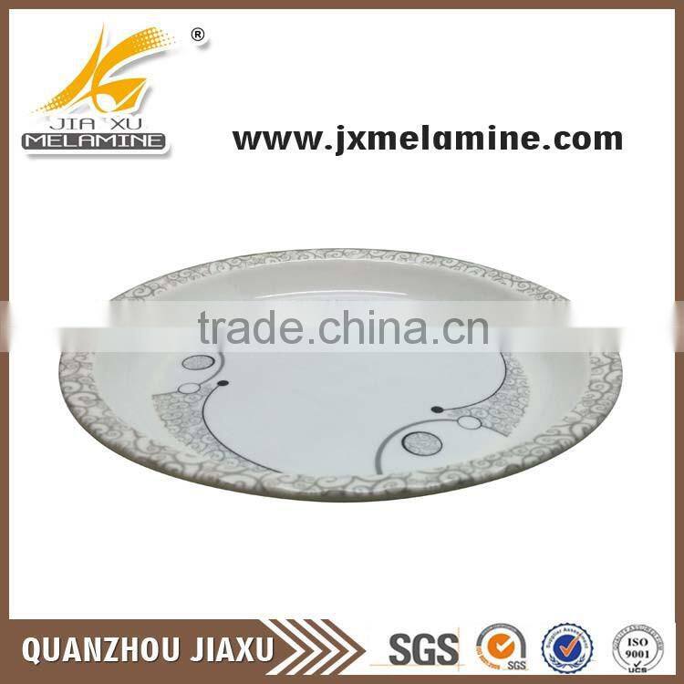 Best selling products 2016 17"round melamine plate made in china alibaba