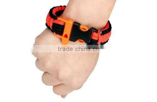 550 cord fashion diy handmade bracelet For sports or Outdoor survival bracelet Plastic Buckle PRB-2002