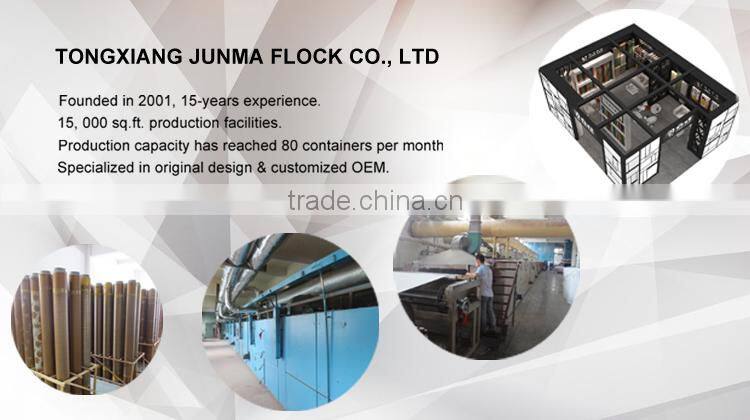 Luxury sofa fabric polyester non woven fabric flocking velvet