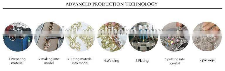 2016 latest wholesale rhinestone pearl beaded trim for garment