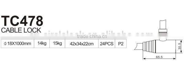 High Quality Tri-Circle Cable Locks TC478