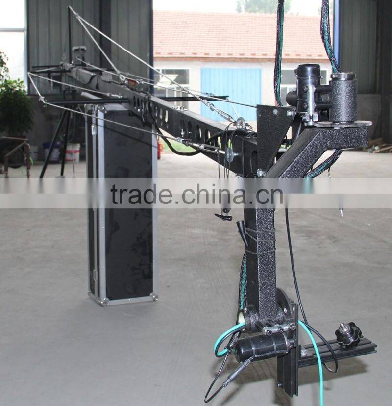 Professional 10m TV camera crane square jimmy jib cranes for video shooting