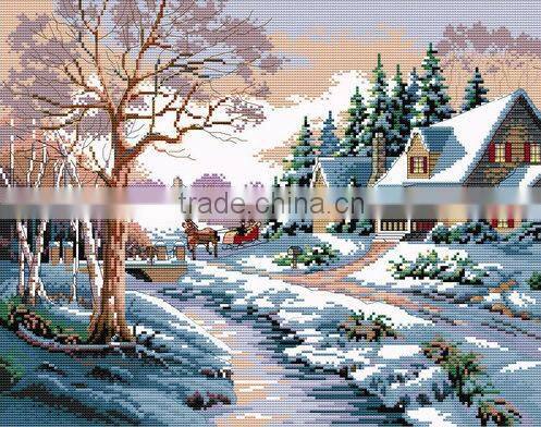 Decrative craft fabric cross stitch kit,cross stitching supplies wholesale