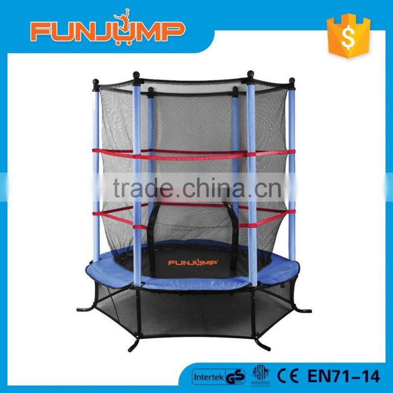 FUNJUMP 55inch kids trampoline with enclosure safety net