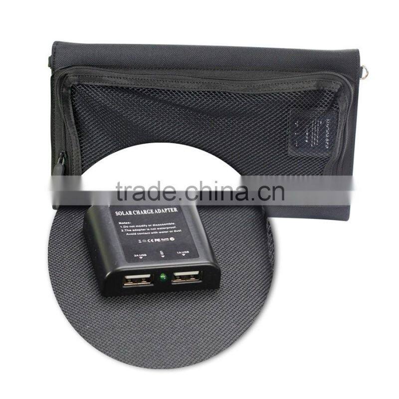 18W foldable solar panel charger with output USB for mobile phone outdoor use