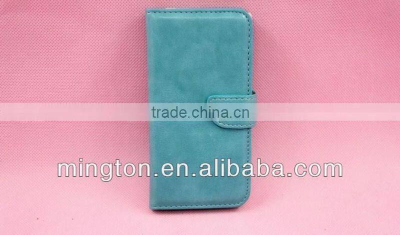 Wallet card-slot pu leather cell mobile phone case for iphone 5