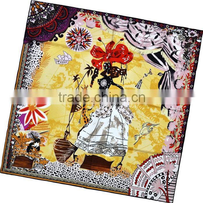 Customer Design Print Silk Scarf