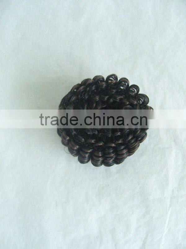 High quality synthetic black and brown deep wavy hair weave