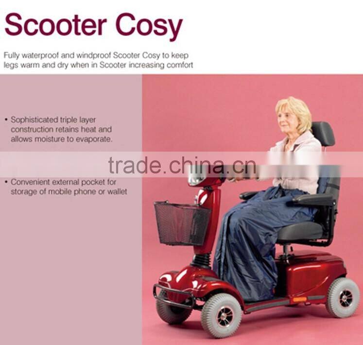 Wheelchair Accessories Fleece Lining Waterproof Scooter Cosy Warm Full Length Zip Phone Pocket Scooter Clothing