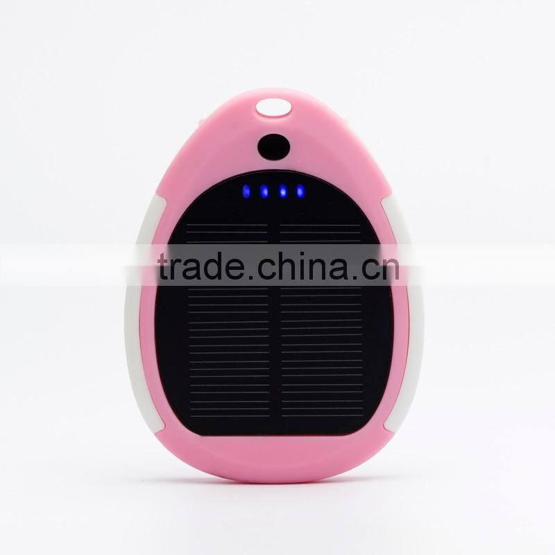 Lovely gifts 3000mah rohs solar cell phone charger instructions 5v 2a