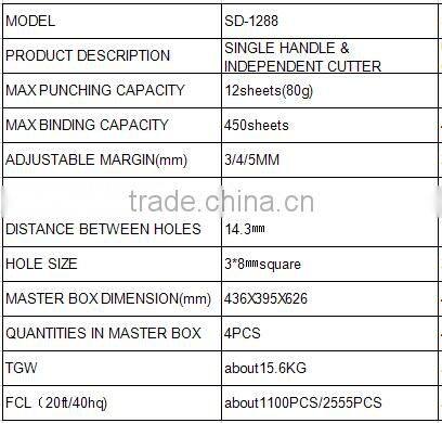 book binding machine office comb binding machine single machine handle
