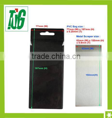 Rectangle Shaped Metal Snow Scraper, Ice Scraper