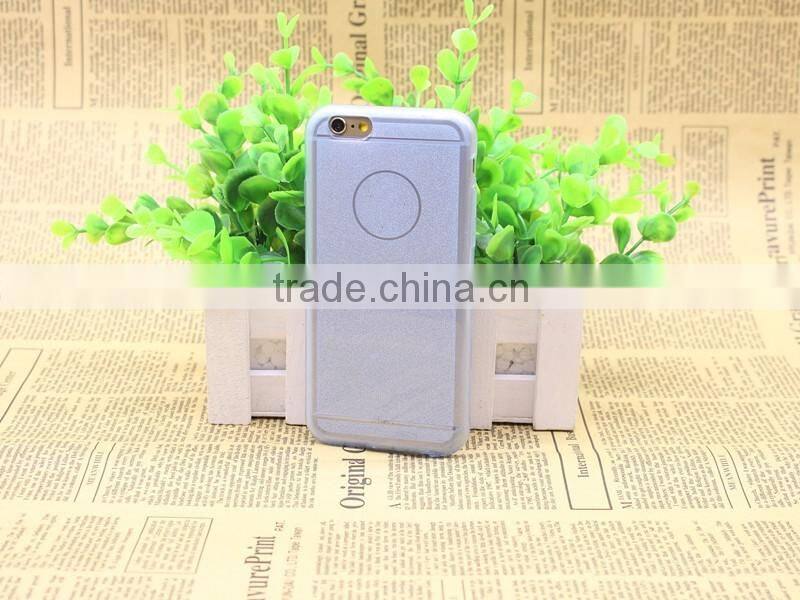 2016 hot sell pure color soft TPU blank cell phone case for iphone 6 plus