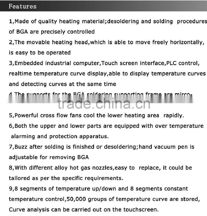 Shuttlestar RW-SP380II Motherboard BGA Rework Station Repair Machine Hot Air Welding Equipment