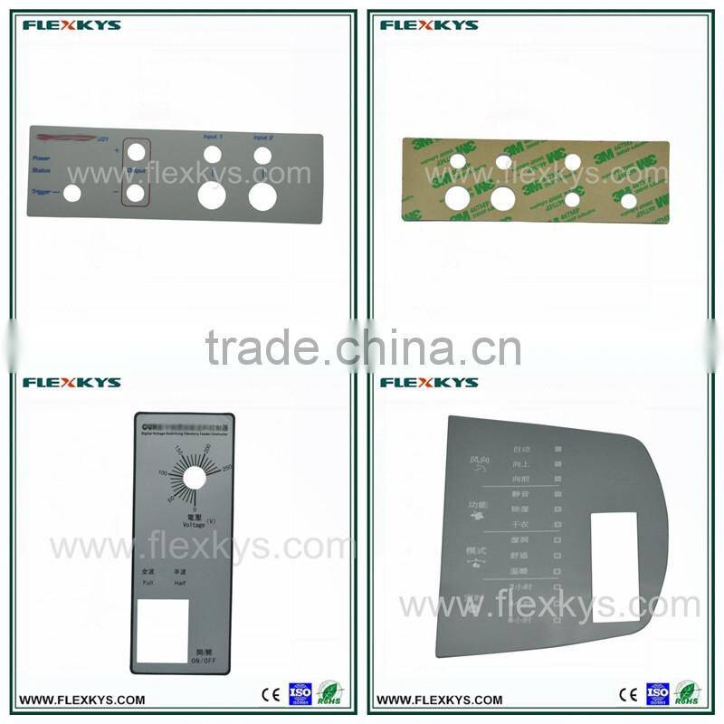 Pillow Embossed High Quality Graphic Overlay for Membrane Control Panel