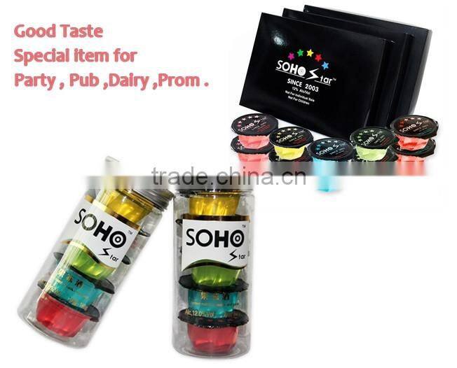 12% Acl/Vol Adult Wine Jelly , Fruit Flavor Vodka Jelly Shot