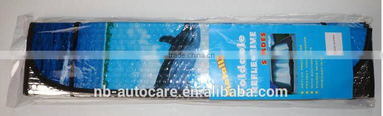 bubble material front car windshield sunshade with ocean pattern