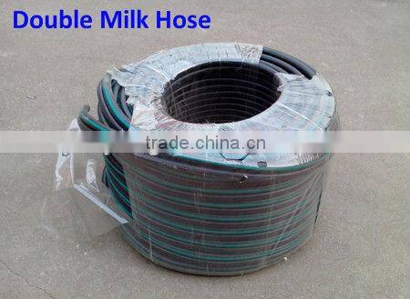 milking machine working with vacuum pump