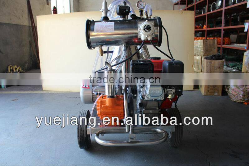 engine and electrical milking machine of two buckets
