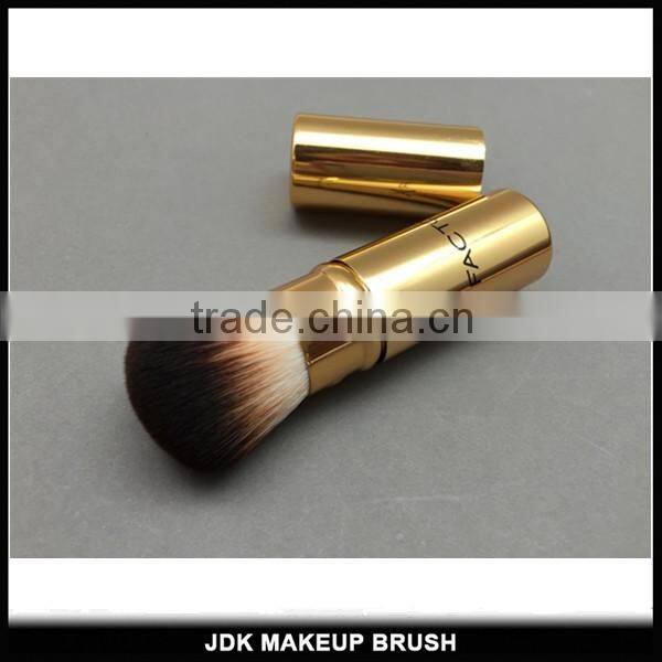 Vegan Gold Retractable Bristle Hair Brush/Personalized Makeup Brushes/Best Makeup brushes