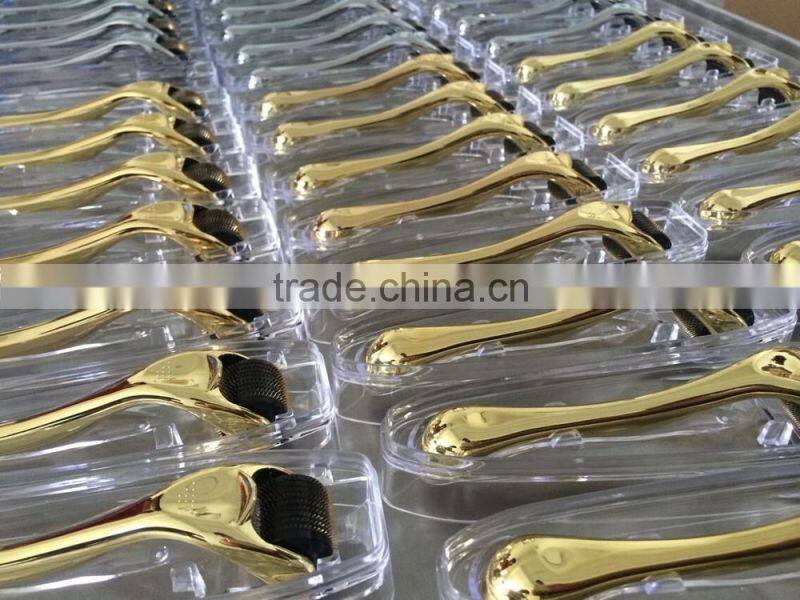 Professional 24K gold Derma Roller 540 Skin Nursing System