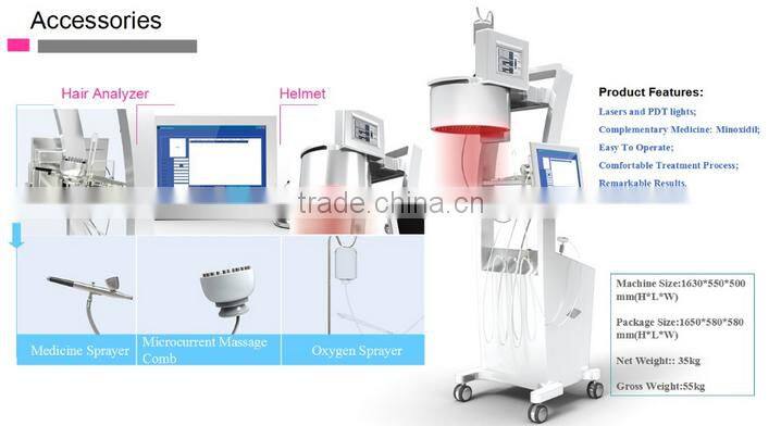 CE approval Newest hair regrowth laser device for beauty spa laser centre