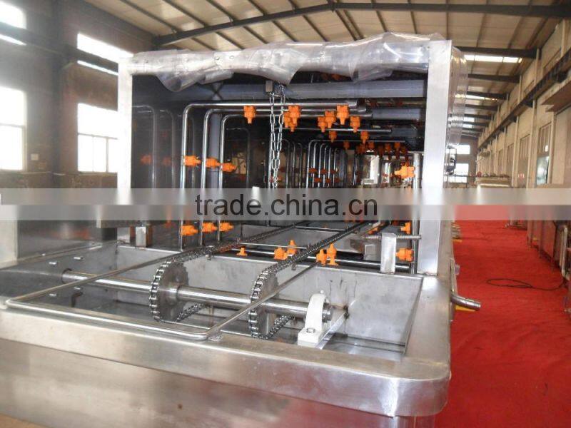 SUS vegetable basket washing machine/poultry crate washer/plastic pallets washing machine
