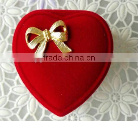 heart shape red wedding jewelry ring box wholesale